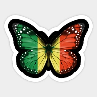 Senegalese Flag  Butterfly - Gift for Senegalese From Senegal Sticker